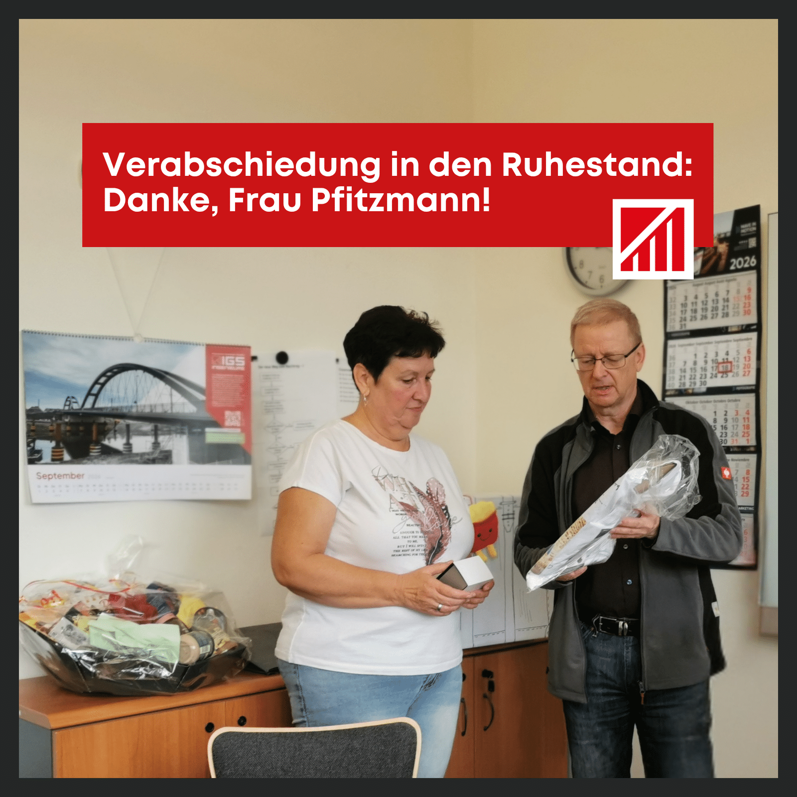Ruhestand Verabschiedung Frau Pfitzmann