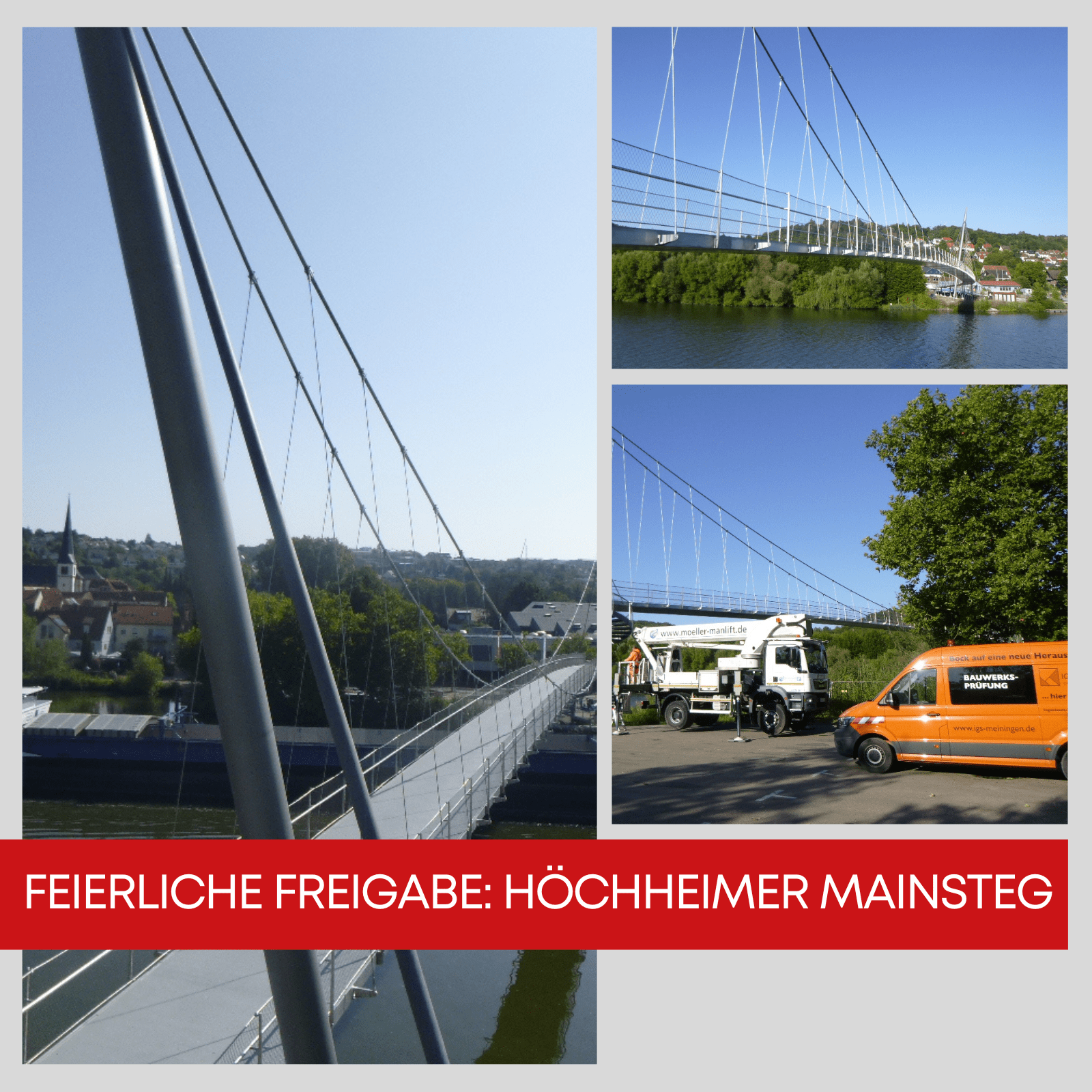 Höchheimer Mainsteg wird für den Verkehr freigegeben